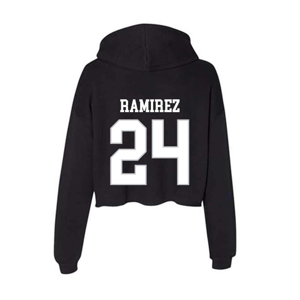 Rice - NCAA Women's Soccer : Elliana Ramirez - Women's Crop Fleece Hooded Sweatshirt-1