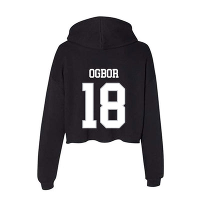 Rice - NCAA Football : Ahran Ogbor - Women's Crop Fleece Hoodie-1