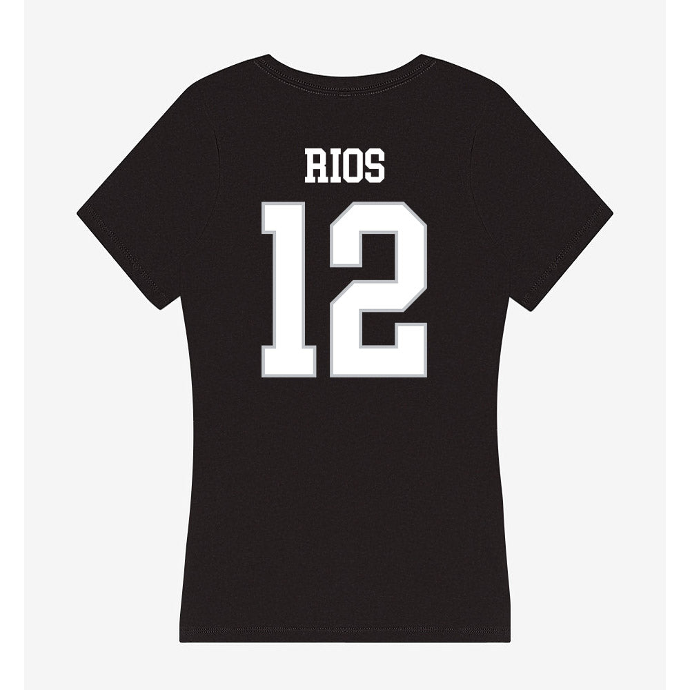 Rice - NCAA Baseball : Lorenzo Rios - Women's V-Neck T-Shirt-1