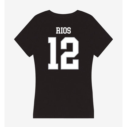 Rice - NCAA Baseball : Lorenzo Rios - Women's V-Neck T-Shirt-1