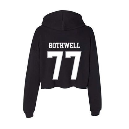 Rice - NCAA Football : Ian Bothwell - Women's Crop Fleece Hoodie-1