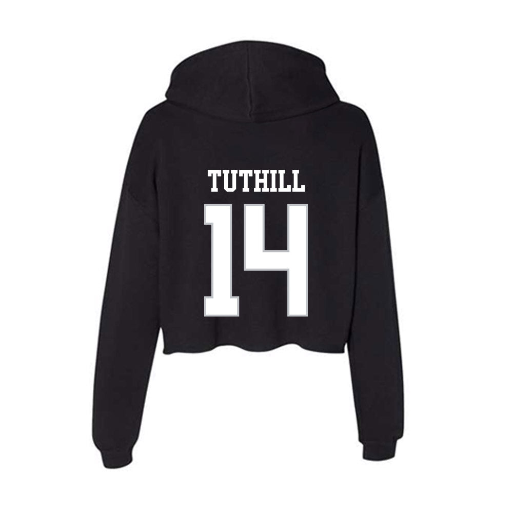Rice - NCAA Women's Basketball : Skyla Tuthill - Women's Crop Fleece Hoodie-1
