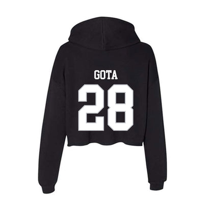Rice - NCAA Football : Enock Gota - Women's Crop Fleece Hoodie-1