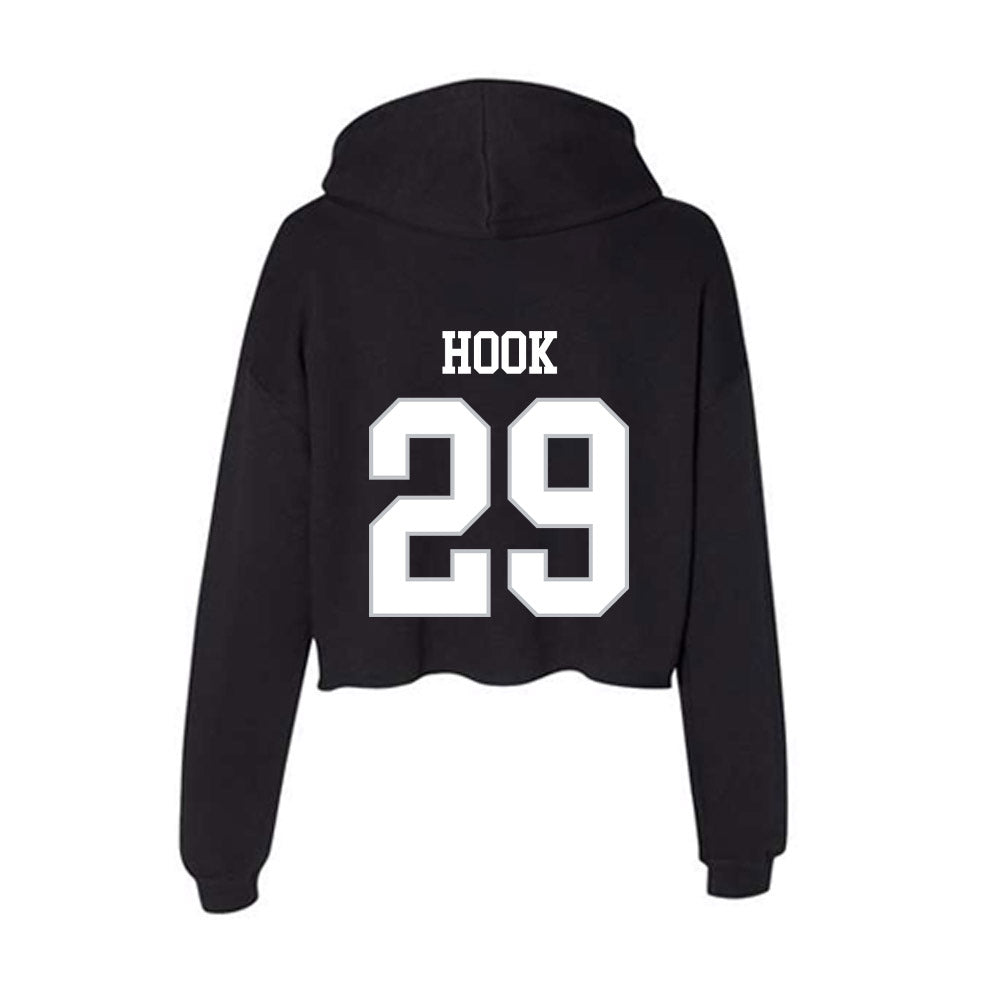 Rice - NCAA Football : Daveon Hook - Women's Crop Fleece Hoodie-1