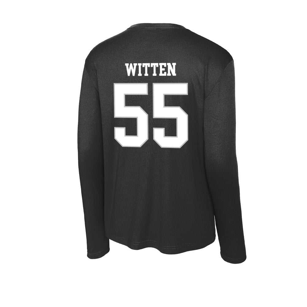 Rice - NCAA Football : CJ Witten - Activewear Long Sleeve T-Shirt-1