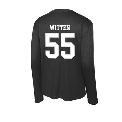 Rice - NCAA Football : CJ Witten - Activewear Long Sleeve T-Shirt-1