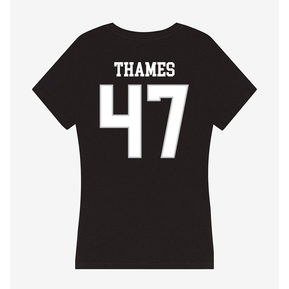 Rice - NCAA Football : Ty Thames - Women's V-Neck T-Shirt-1