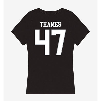 Rice - NCAA Football : Ty Thames - Women's V-Neck T-Shirt-1