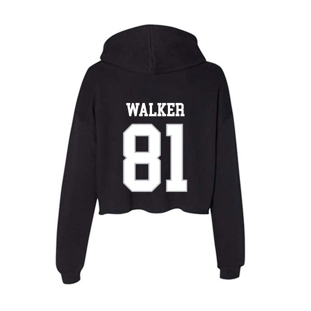 Rice - NCAA Football : Braylen Walker - Women's Crop Fleece Hoodie-1