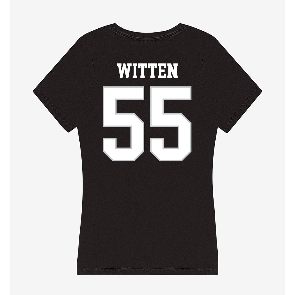 Rice - NCAA Football : CJ Witten - Women's V-Neck T-Shirt-1