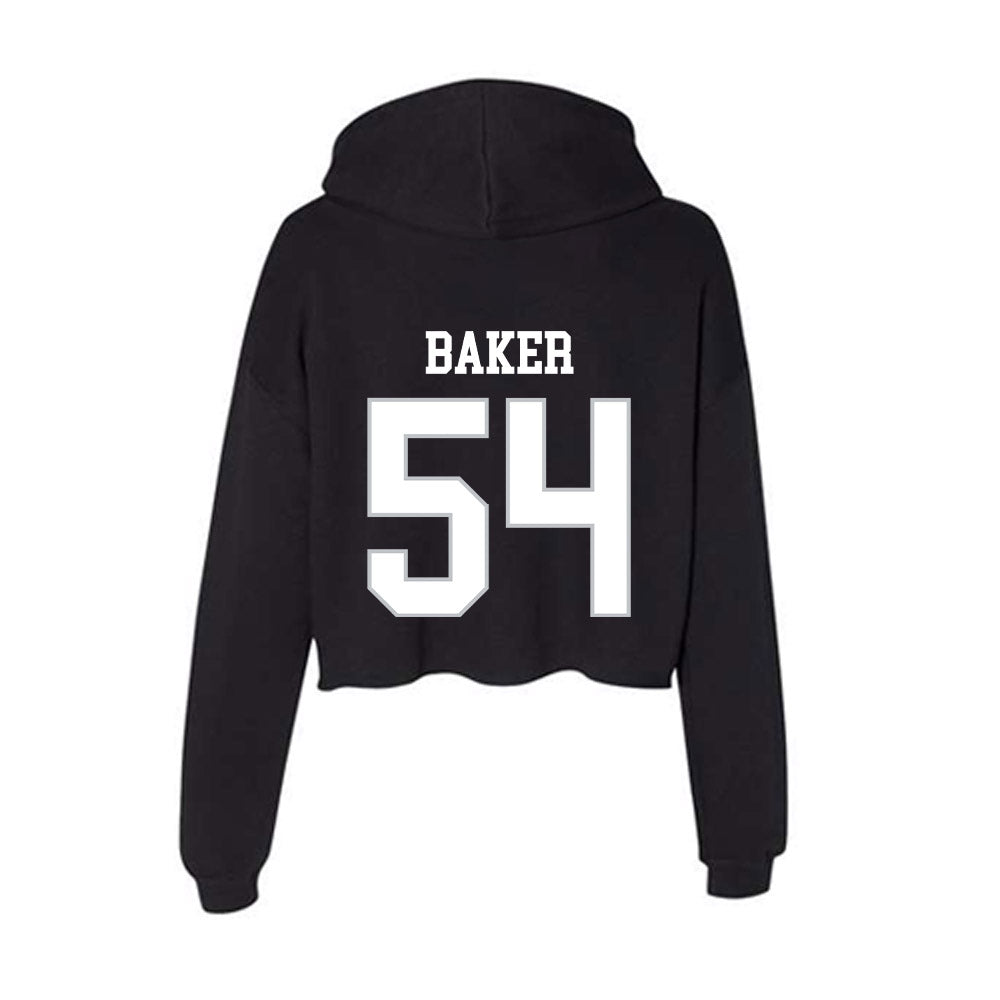 Rice - NCAA Baseball : Ty Baker - Women's Crop Fleece Hoodie-1