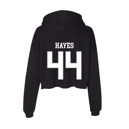 Rice - NCAA Women's Basketball : Shelby Hayes - Women's Crop Fleece Hoodie-1