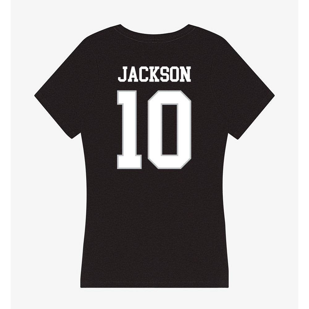Rice - NCAA Football : Quinton Jackson - Women's V-Neck T-Shirt-1