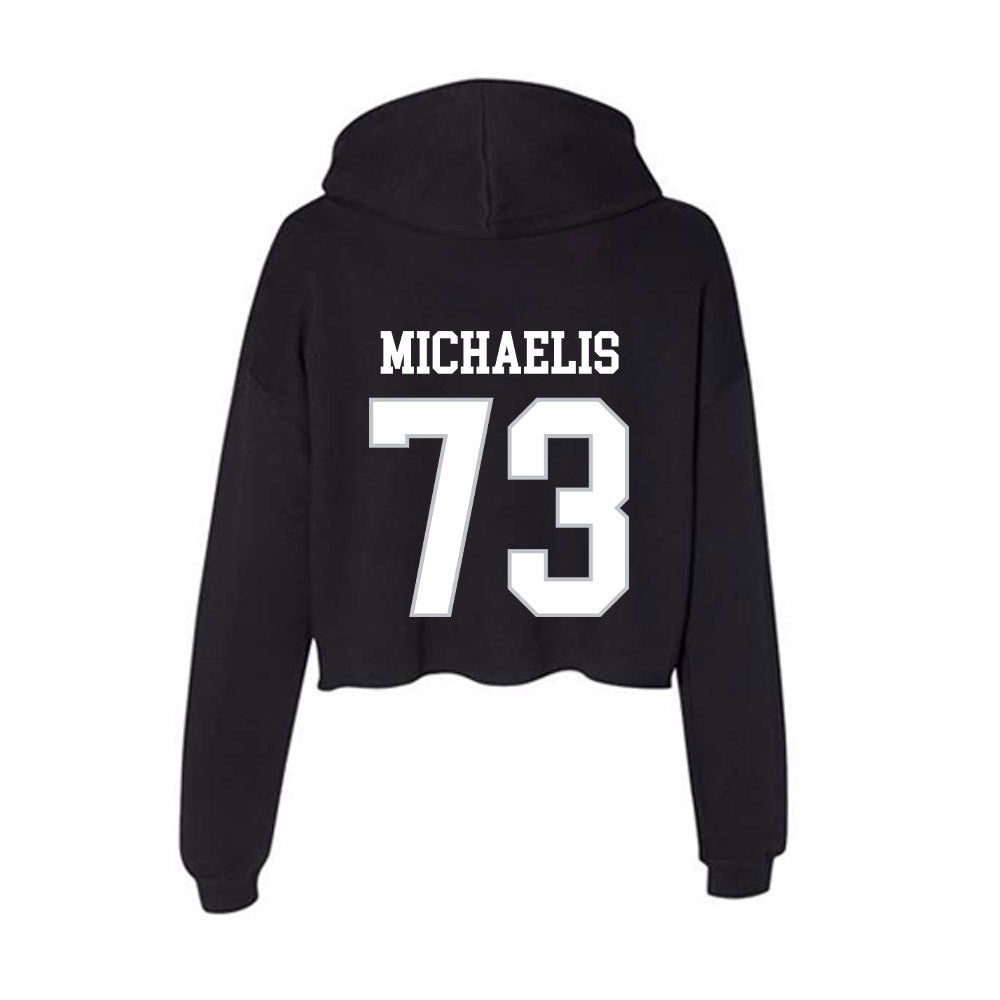 Rice - NCAA Football : Justin Michaelis - Women's Crop Fleece Hoodie-1