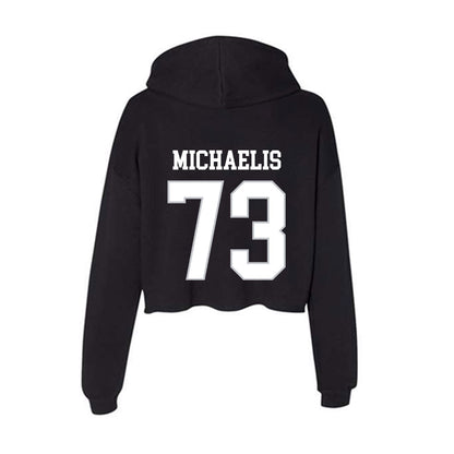 Rice - NCAA Football : Justin Michaelis - Women's Crop Fleece Hoodie-1