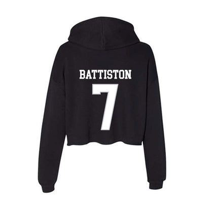 Rice - NCAA Women's Basketball : Louann Battiston - Women's Crop Fleece Hoodie-1