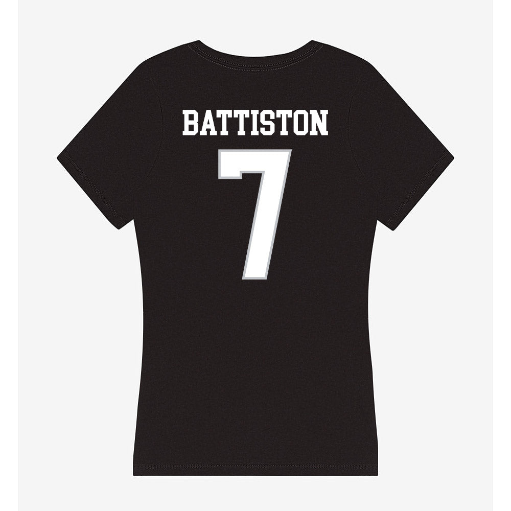 Rice - NCAA Women's Basketball : Louann Battiston - Women's V-Neck T-Shirt-1