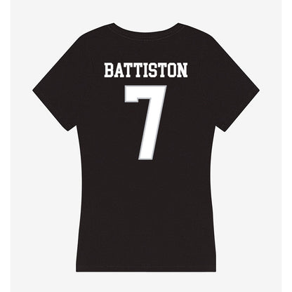 Rice - NCAA Women's Basketball : Louann Battiston - Women's V-Neck T-Shirt-1