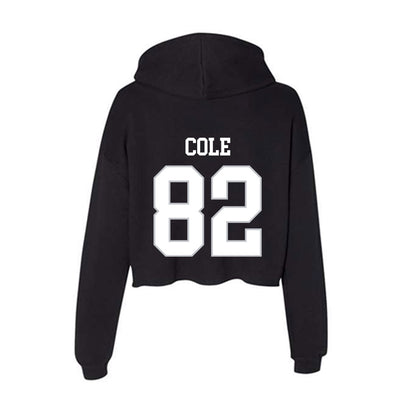 Rice - NCAA Football : Colton Cole - Women's Crop Fleece Hooded Sweatshirt-1