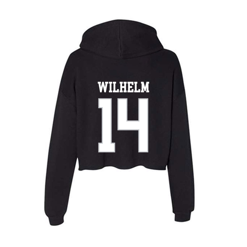 Rice - NCAA Football : Ayden Wilhelm - Women's Crop Fleece Hoodie-1