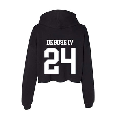 Rice - NCAA Football : Larry DeBose IV - Women's Crop Fleece Hoodie-1