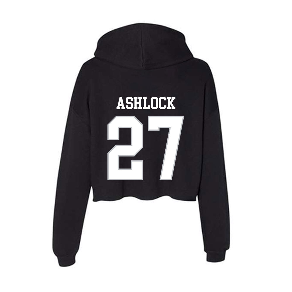 Rice - NCAA Baseball : Mason Ashlock - Women's Crop Fleece Hoodie-1