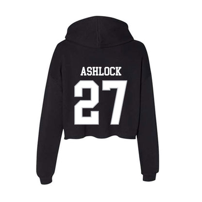 Rice - NCAA Baseball : Mason Ashlock - Women's Crop Fleece Hoodie-1