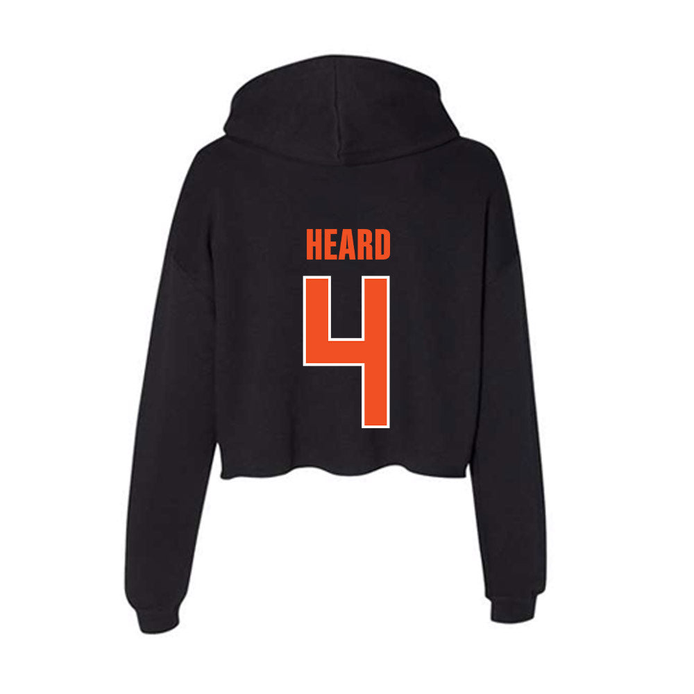 UTRGV - NCAA Football : Marcus Heard - Women's Crop Fleece Hoodie-1