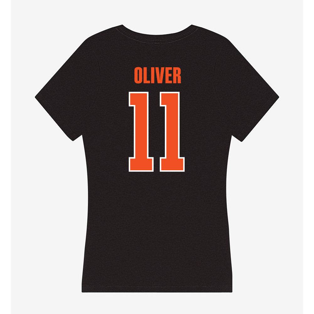 UTRGV - NCAA Men's Basketball : Kimberly OLIVER - Women's V-Neck T-Shirt-1