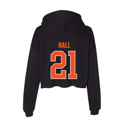 UTRGV - NCAA Women's Basketball : mataya hall - Women's Crop Fleece Hoodie-1