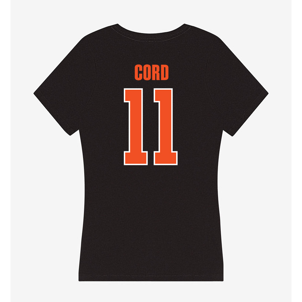 UTRGV - NCAA Football : Tavian Cord - Women's V-Neck T-Shirt-1