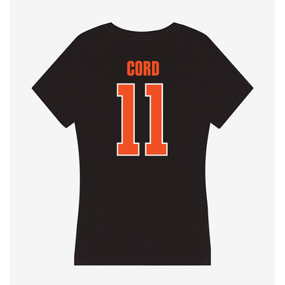 UTRGV - NCAA Football : Tavian Cord - Women's V-Neck T-Shirt-1