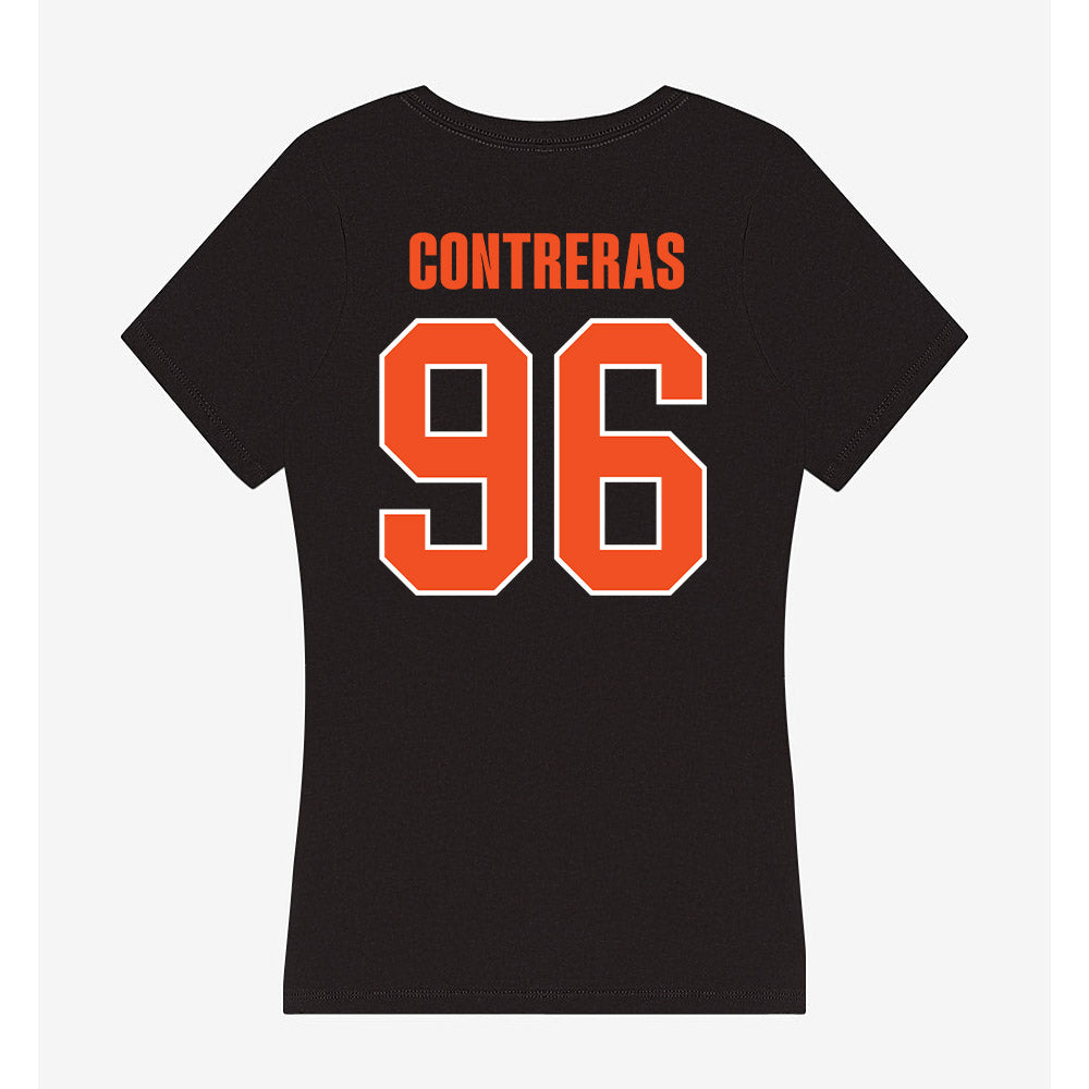UTRGV - NCAA Football : JJ Contreras - Women's V-Neck T-Shirt-1