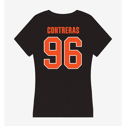 UTRGV - NCAA Football : JJ Contreras - Women's V-Neck T-Shirt-1