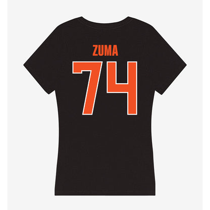 UTRGV - NCAA Football : Grayson Zuma - Women's V-Neck T-Shirt-1