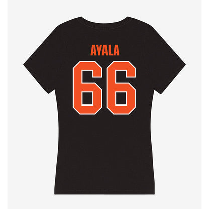 UTRGV - NCAA Football : Christian Ayala - Women's V-Neck T-Shirt-1