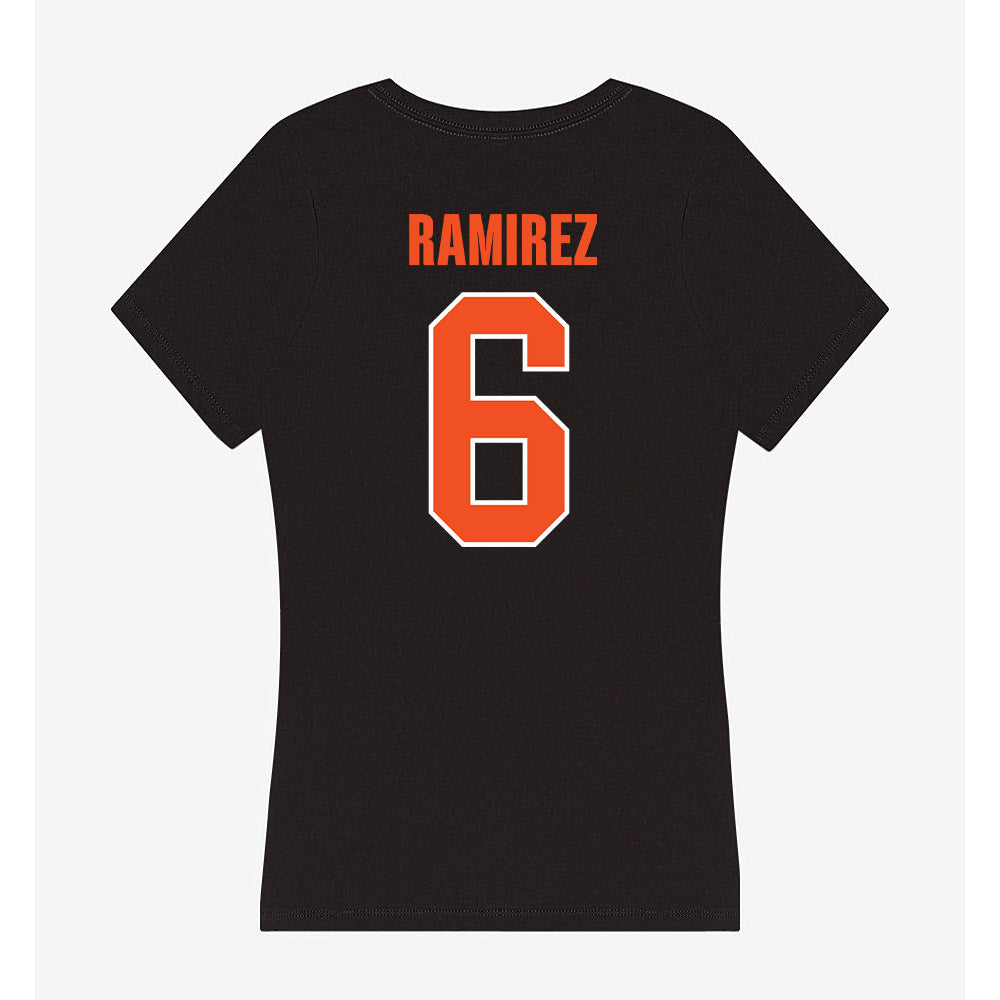 UTRGV - NCAA Men's Basketball : Luis Ramirez - Women's V-Neck T-Shirt-1