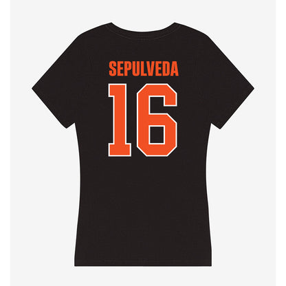 UTRGV - NCAA Baseball : Stephen Sepulveda - Women's V-Neck T-Shirt-1