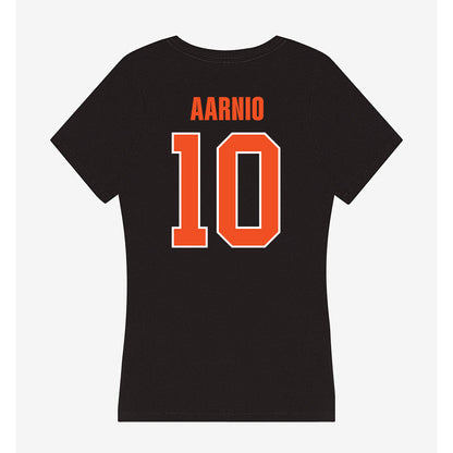 UTRGV - NCAA Women's Basketball : Janette Aarnio - Women's V-Neck T-Shirt-1