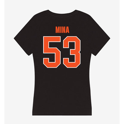 UTRGV - NCAA Football : Tamunotekena Mina - Women's V-Neck T-Shirt-1