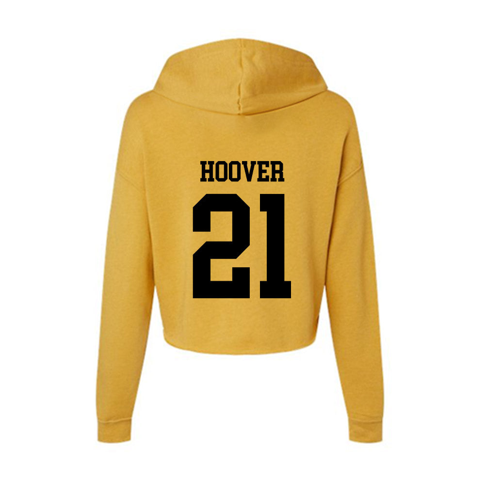 App State - NCAA Women's Soccer : ella hoover - Women's Crop Fleece Hoodie-1