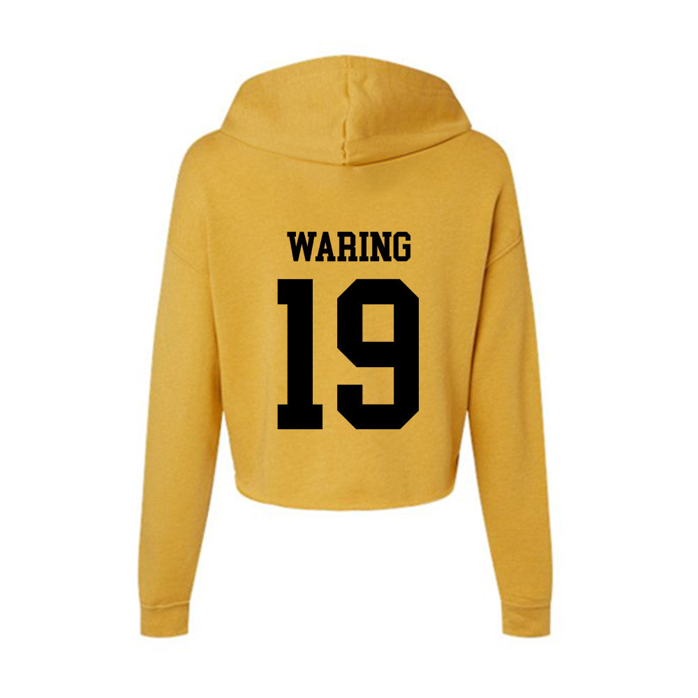 App State - NCAA Football : Christian Waring - Women's Crop Fleece Hoodie-1