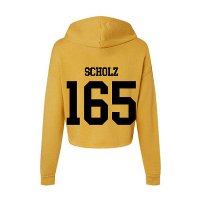 App State - NCAA Wrestling : Luke Scholz - Women's Crop Fleece Hoodie-1