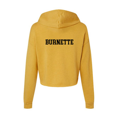 App State - NCAA Football : J'Marion Burnette - Women's Crop Fleece Hoodie-1