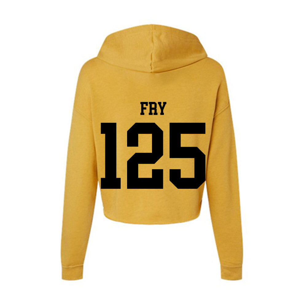 App State - NCAA Wrestling : Eamon Fry - Women's Crop Fleece Hoodie-1