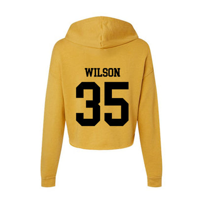 App State - NCAA Baseball : Ethan Wilson - Women's Crop Fleece Hoodie-1