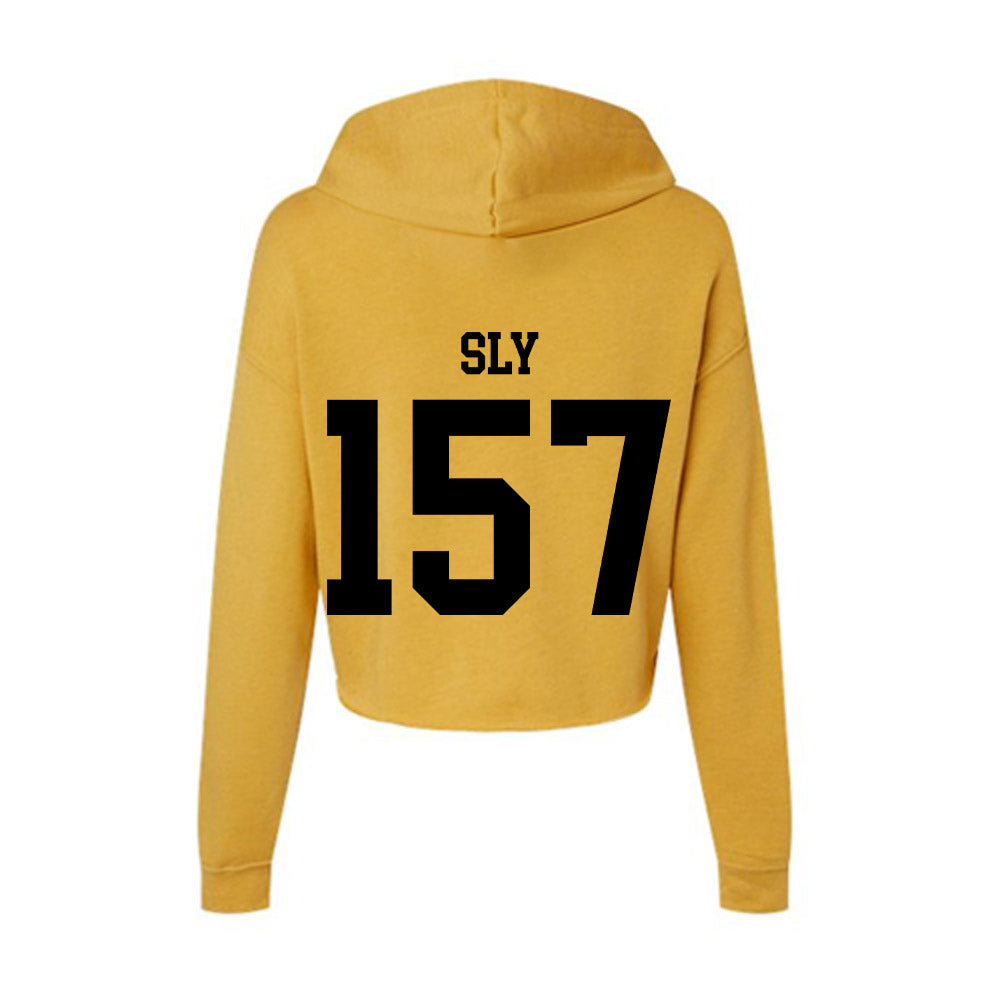 App State - NCAA Wrestling : Bentley Sly - Women's Crop Fleece Hoodie-1