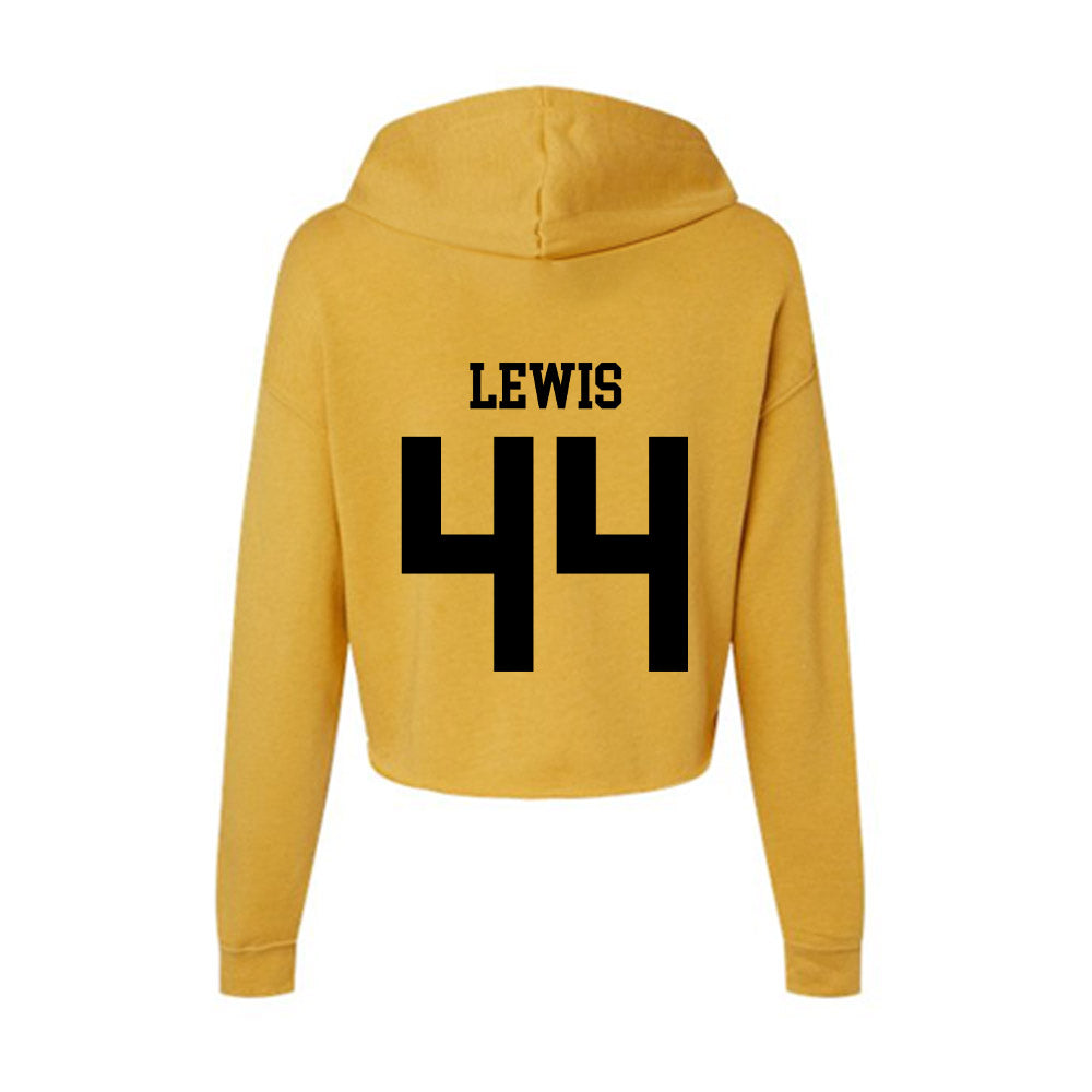 App State - NCAA Football : Manny Lewis - Women's Crop Fleece Hoodie-1