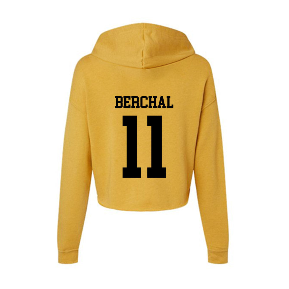App State - NCAA Football : Juan Berchal - Women's Crop Fleece Hoodie-1