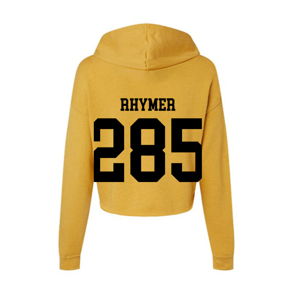App State - NCAA Wrestling : Avery Rhymer - Women's Crop Fleece Hoodie-1
